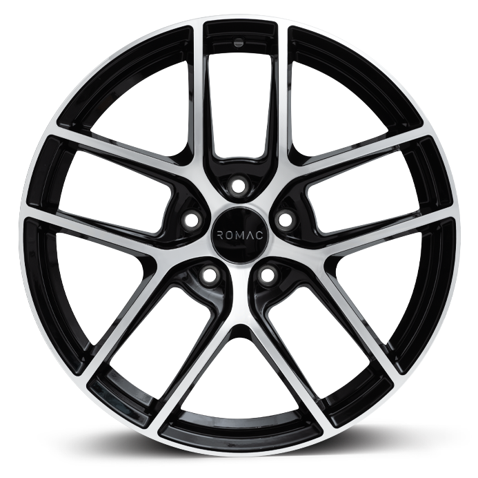 ROMAC DIABLO 19X8 5X112 ET45 BLACK/POLISH