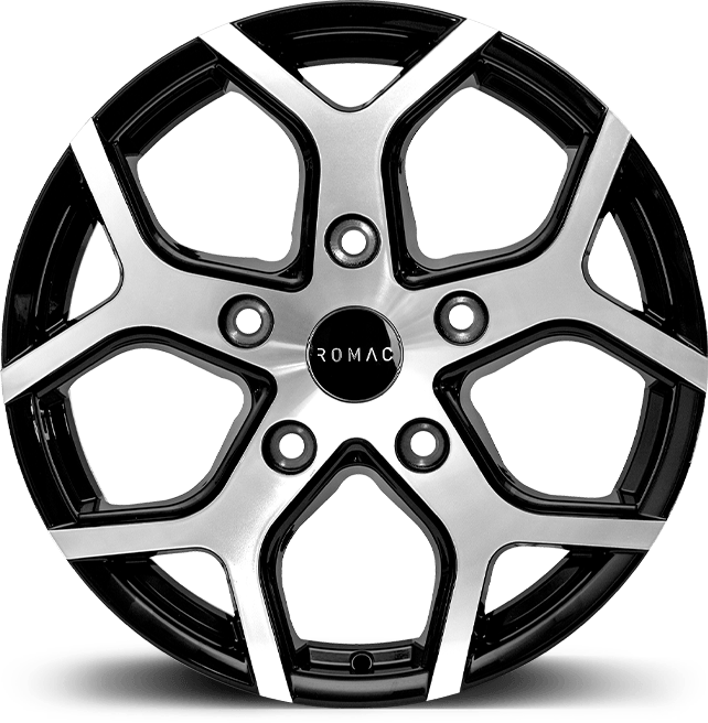 ROMAC COBRA 16X6.5 5X108 ET40 BLACK/POLISH