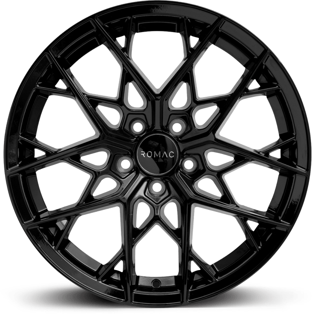 ROMAC VORTEX 18X8.5 5X112 ET45 GLOSS BLACK