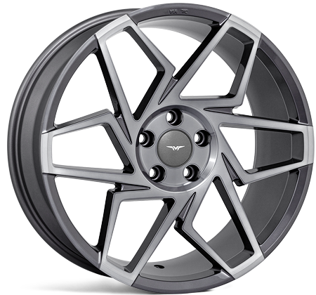 Veemann V-FS27R 19x8.5 5x112 ET42 Graphite Smoke Machined