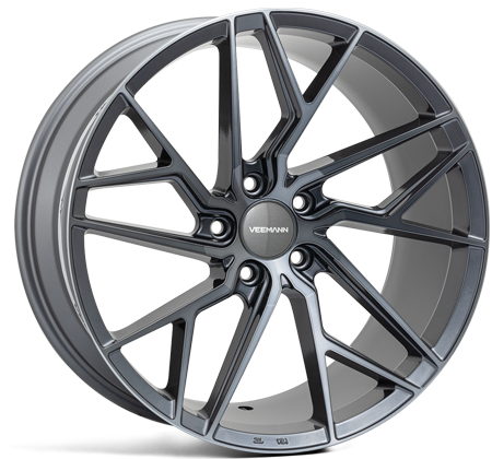 Veemann V-FS44 20x8.5 5x112 ET28 Graphite Smoke Machined