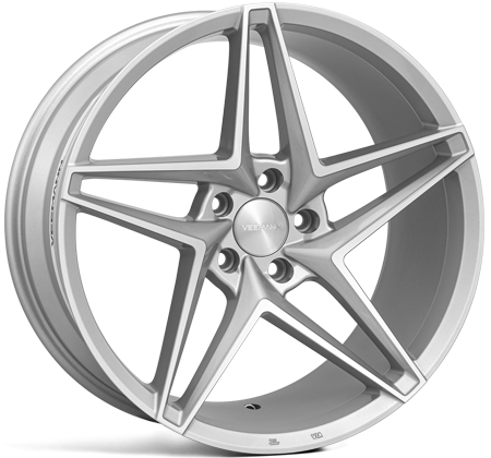 VEEMANN V-FS46 19X9.5 5X120 ET35 SILVER-MACHINED DEEP-CONCAVE